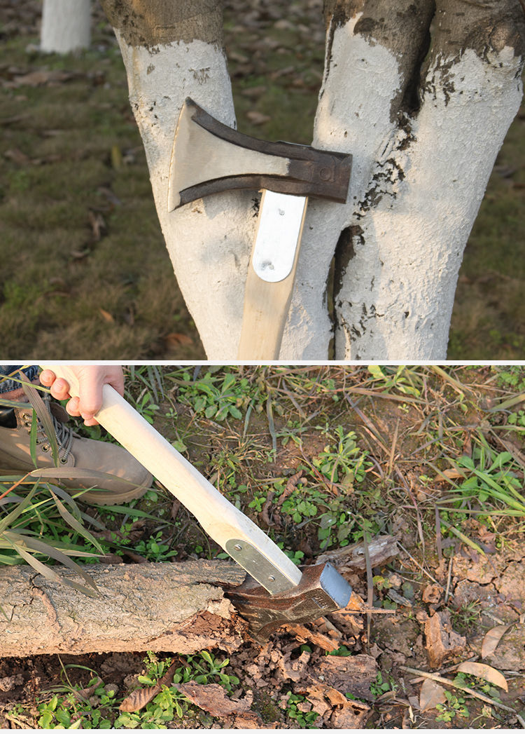 斧子劈柴大斧头小斧子神器全钢树柴锻打淬火斧头斧木工斧短柄斧新款