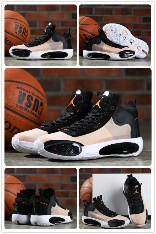 男女鞋 aj34代篮球鞋 乔33新款简版冰蓝郭艾伦nba全新年 全黑 47