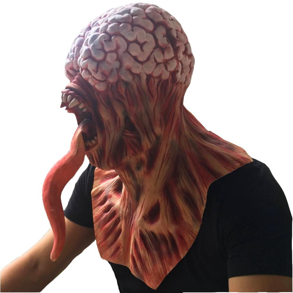 万圣节鬼脸吓人面具成人恐怖丧尸僵尸鬼舞乳胶修女女巫抖音整蛊 青年