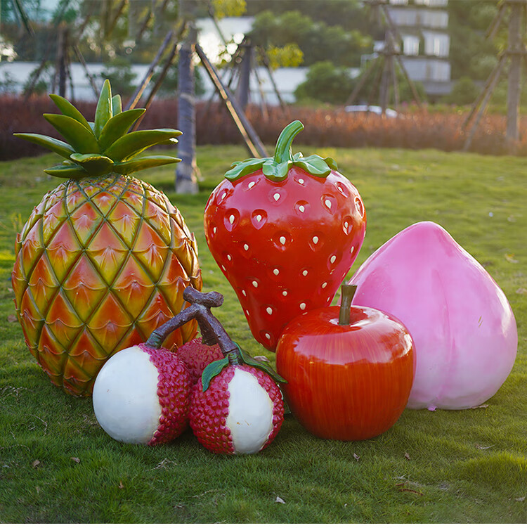大型仿真水果蔬菜雕塑采摘园农场草莓造型农产品装饰南瓜摆件模型青