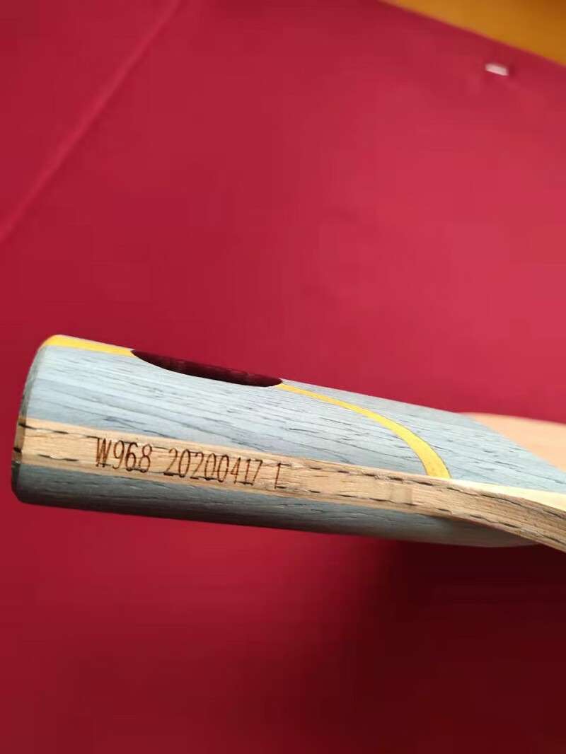 龙5乒乓球底板 定制乒乓球拍龙五龙5底板w968横拍拍6边形 横拍fl(裸板