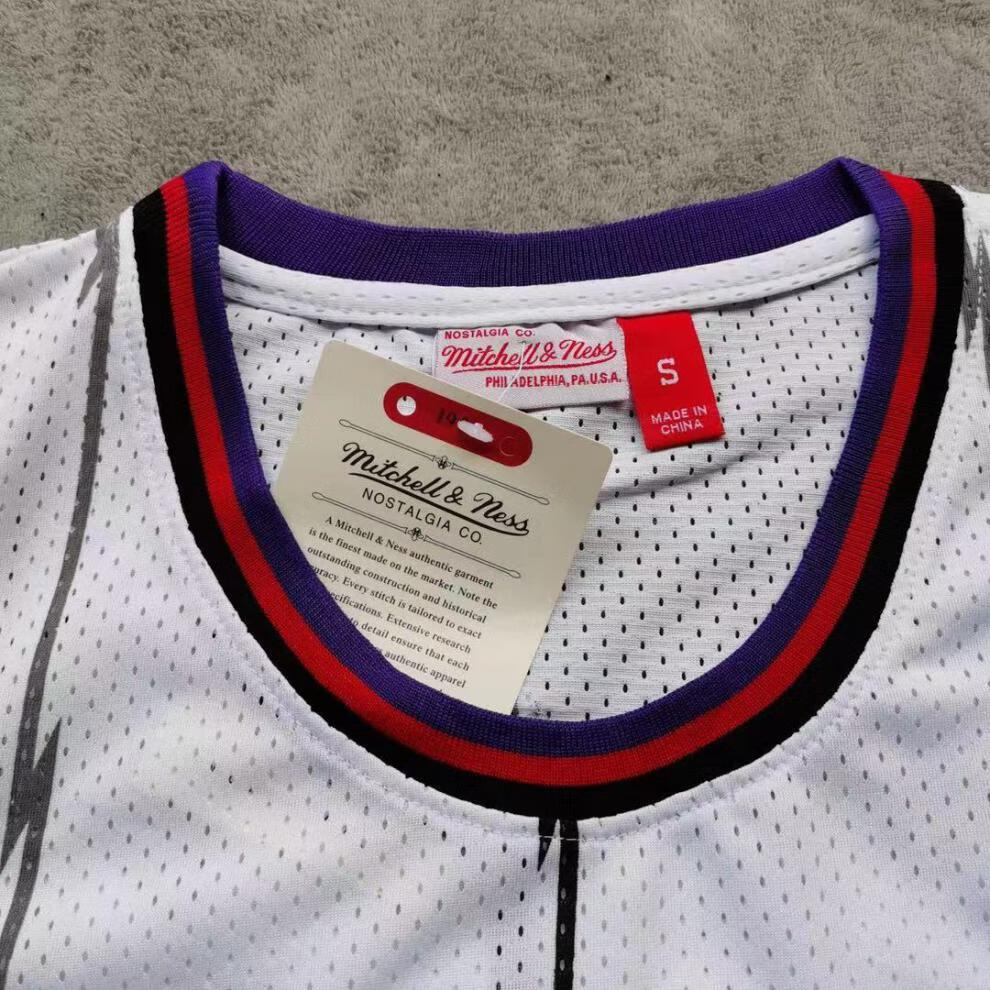 复古球衣猛龙队1号麦迪刺绣球衣15号卡特密绣男女通用篮球服背心 白色