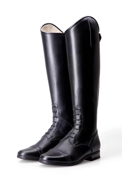 凯史甘斯【男款马靴】马术长马靴 全皮马靴障碍长马靴 黑色 35