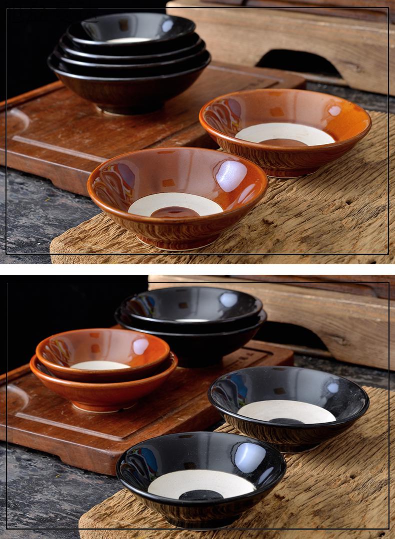 酒碗仿古小酒碗中式古风土碗小碗复古35寸6英寸酒碗仿古酒碗农家粗陶