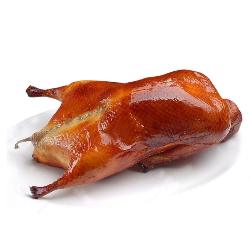 广东烧鸭 整只 脆皮 深井荔枝柴 广式烧鸭 烧腊熟食 烧鸭半只(约700克