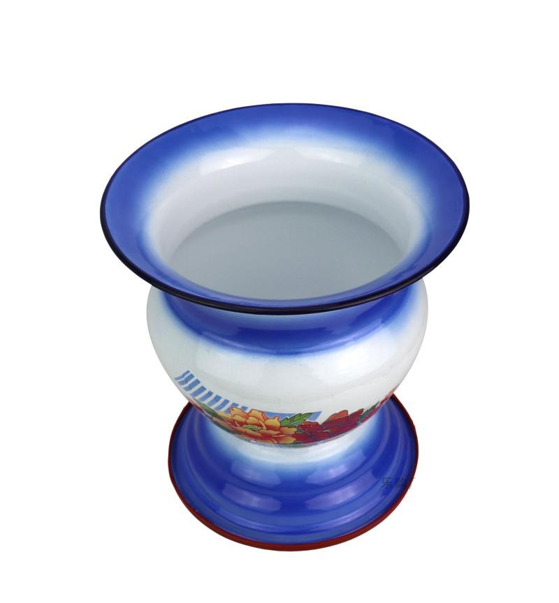 儿童座便器 儿童小马桶 带防滑圈加厚痰盂 (蓝色高脚)加厚23cm搪瓷