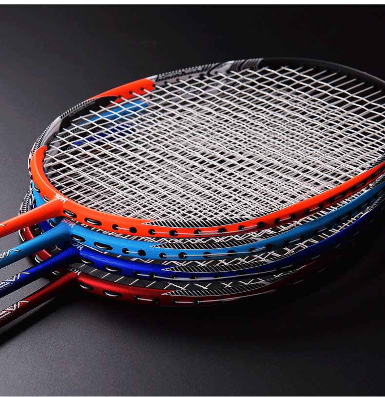 萨达羽毛球拍双单拍套装全碳素轻进攻耐用型儿童初学生耐打成人yp853