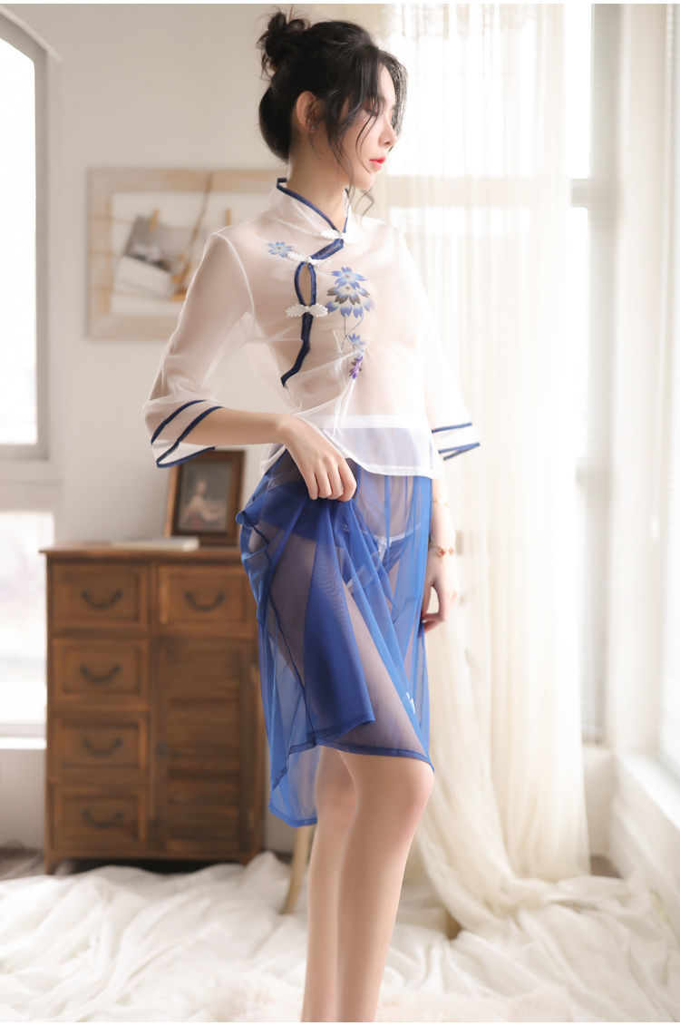 新款情趣性感内衣古装透视制服激情套装旗袍开档睡裙角色扮演成人情趣