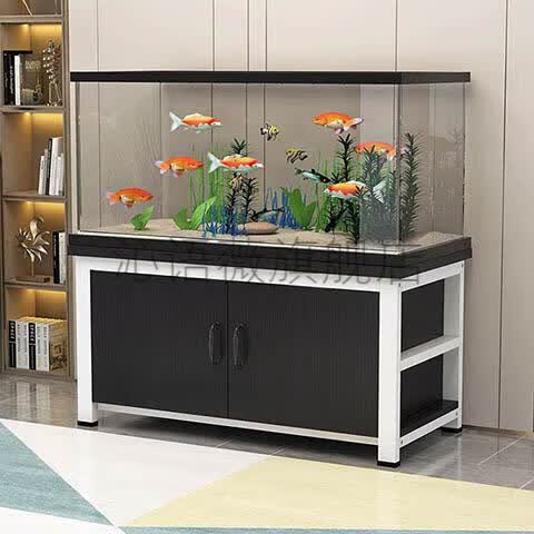 2022新款鱼缸柜底柜铝合金鱼缸架子底柜底座铁艺简易多层中型金鱼缸地