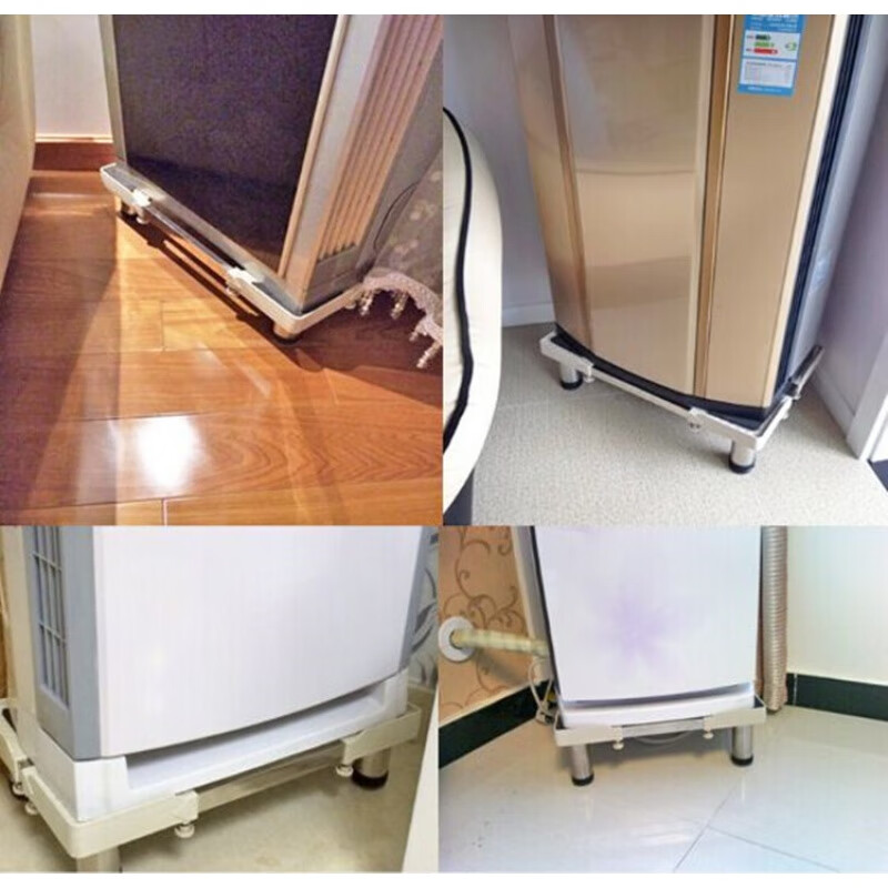 黎贝卡空调底座圆柱立式空调底座不锈钢支架格力海尔方形加高托架柜机