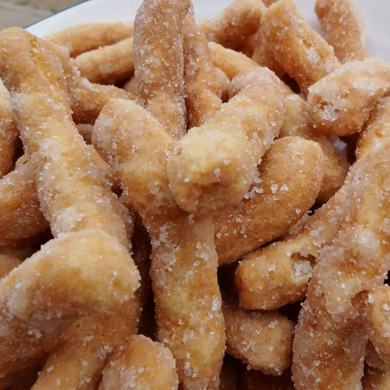 红糖羊角蜜糖角河南特产三刀口酥芝麻条老式果子 白羊角蜜 5斤【图片