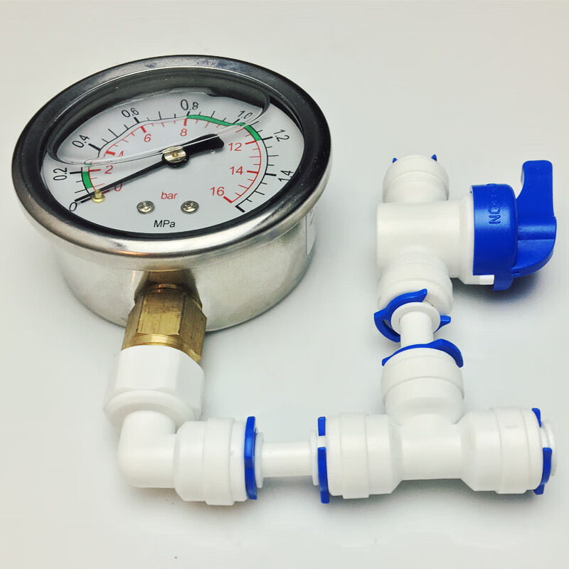 带油冻耐震水压测量表 家用检测自来水管压力 净水器机水压测试 单个