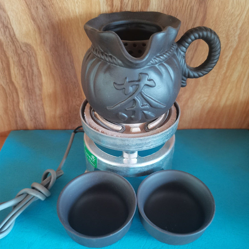 罐罐茶煮茶器套装 电炉丝 器铜甘肃罐罐茶煮茶器 传统老款钨丝加热煮