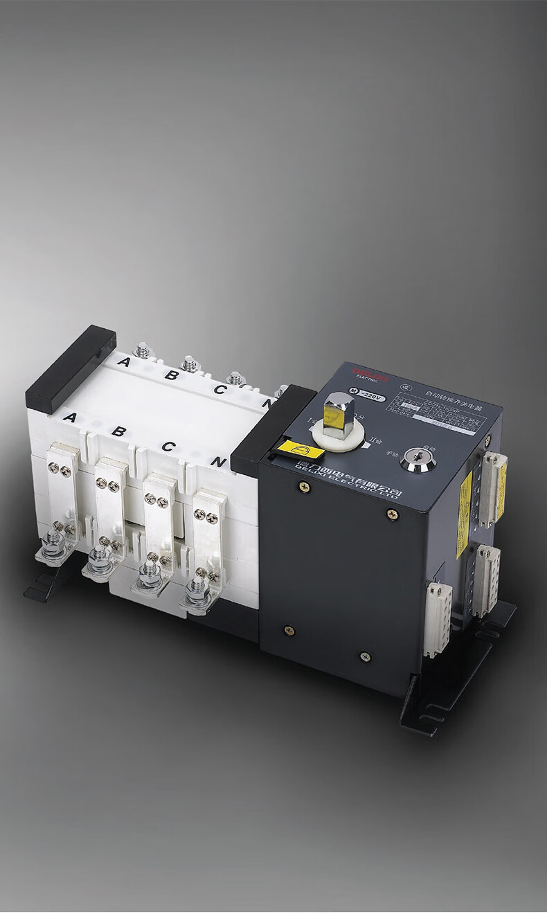 德力西双电源自动转换开关cdq1s隔离型pc级200a380v三相四线切换 250a