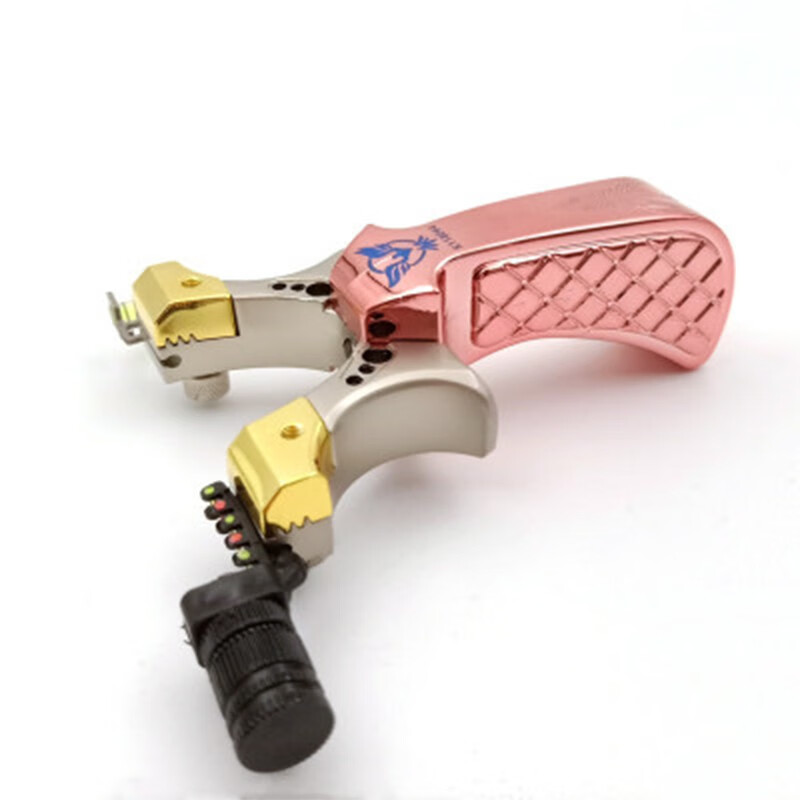 户外弹弓竞技威力大弹簧夹片免绑快压新款弹弓锌合金精准野外猎人