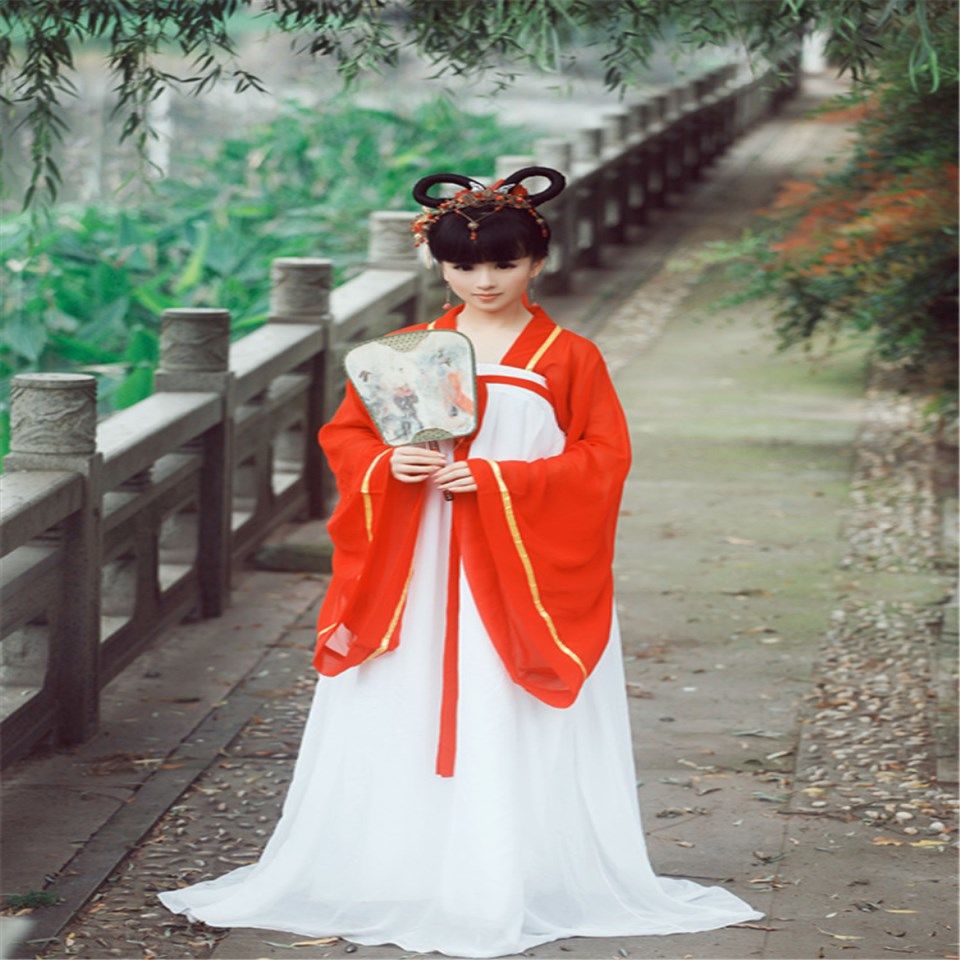 女神专属古装衣服女装仙女清新淡雅广袖留仙裙学生齐胸襦裙大袖衫女