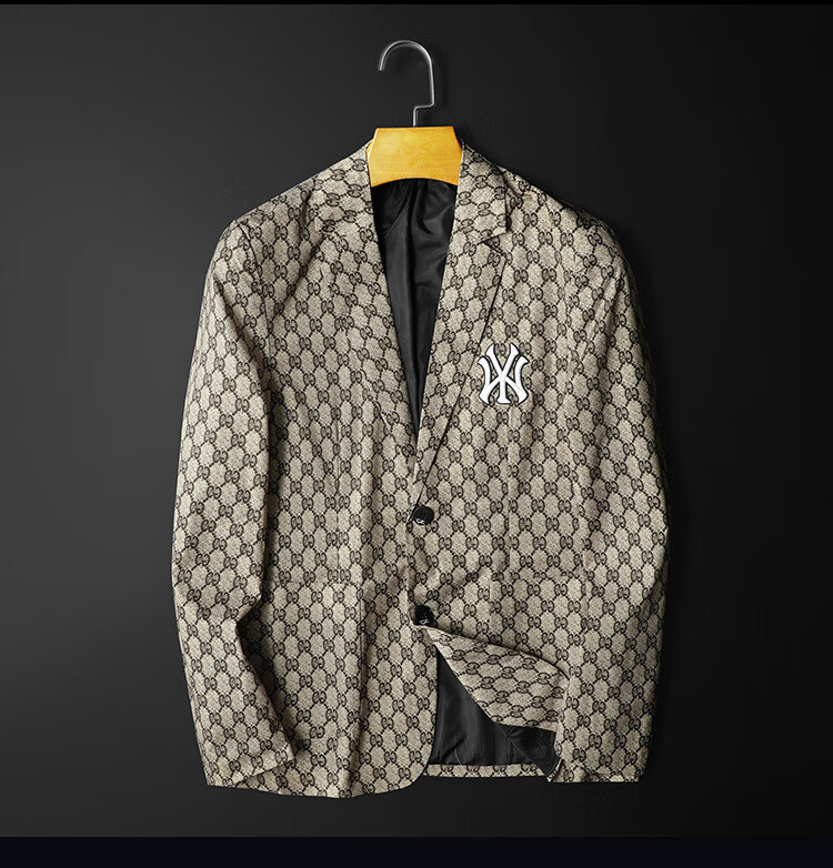 20秋冬酷奇潮男士修身西装大码西服便西外套潮流网红潮牌夹克男装