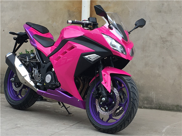 定制国四款式400跑车200电喷摩托重机车350战隼水冷双缸小款式黑白色