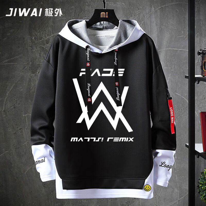 稚彼艾伦沃克alanwalker同款djfaded飘带连帽卫衣男男女卫衣衣服衫