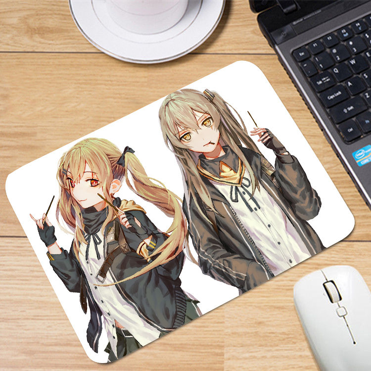 少女前线404小队q版动漫hk416 ump45 ump9 g11海报鼠标垫来图定制 来