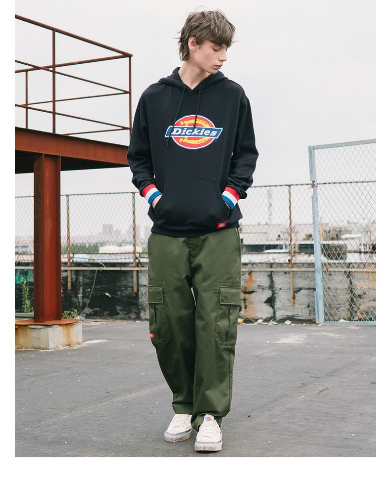 dickies卫衣迪凯斯官方连帽卫衣女抓绒保暖情侣休闲潮流保暖外套女dk