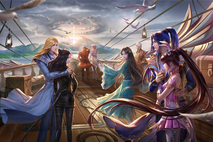 斗罗大陆海报壁纸挂画壁画墙纸定制唐三小舞朱竹清宁荣荣动漫周边 05