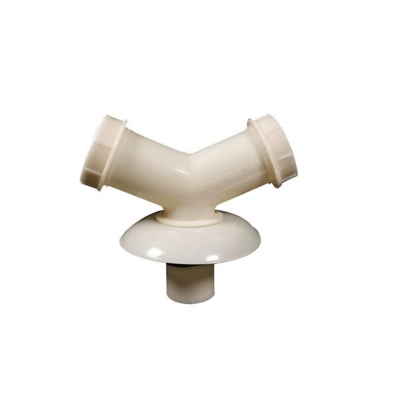 50pvc管道下水管地漏防臭接头三头通 下水防臭三通【1只】