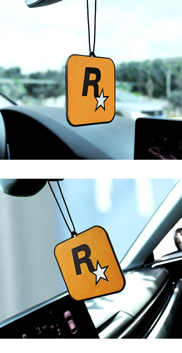 r星车挂件 车载香片挂件r星gta周边持久淡香车内香膏香水挂饰汽车用