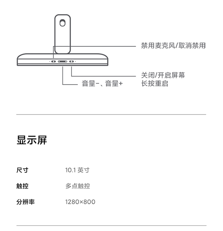 小米mi智能家庭屏10英寸触屏蓝牙小爱音响ai音箱小爱同学wifi人工语音