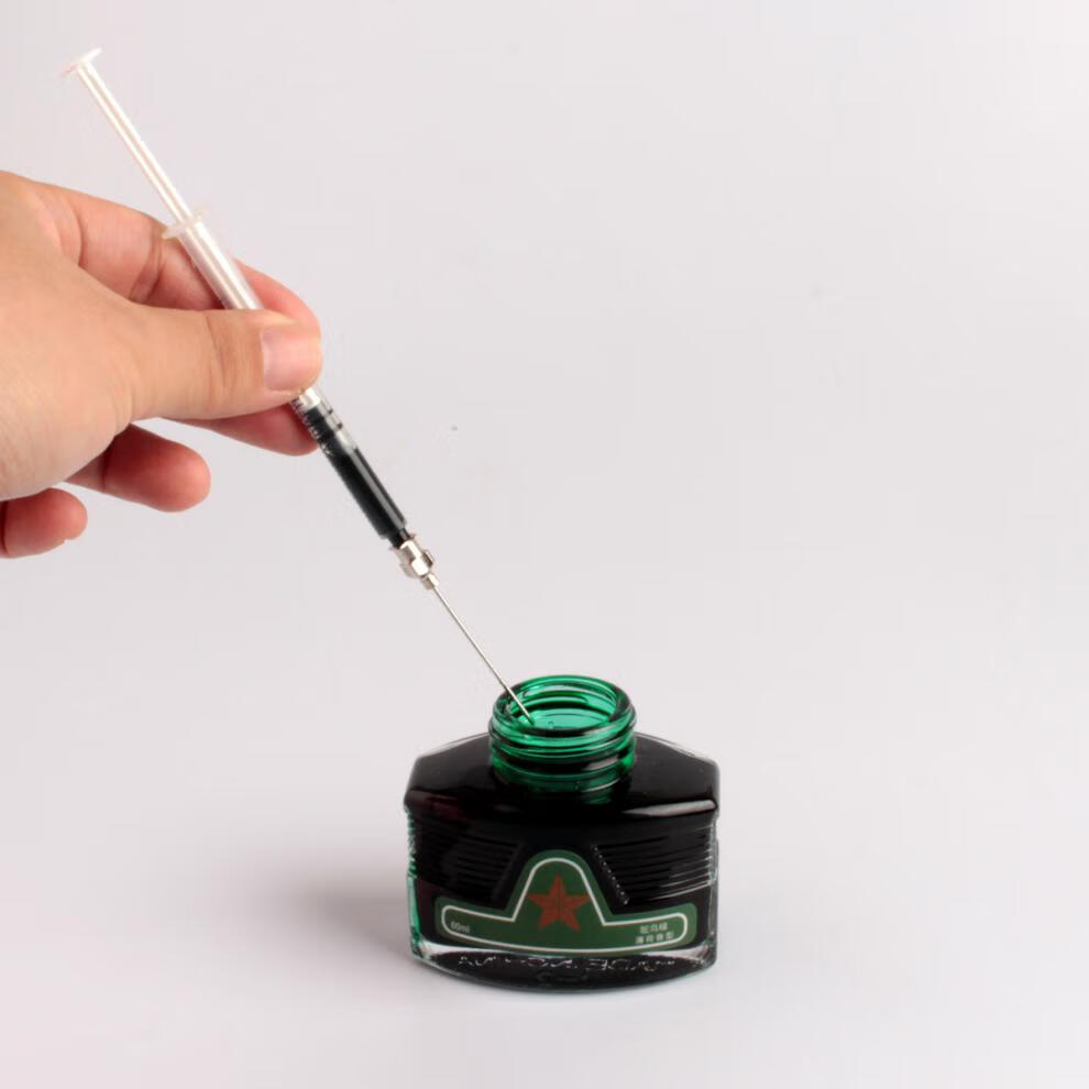 炫方钢笔通用墨胆上墨器墨囊加墨上墨神器吸墨水抽拉式针管收纳盒通用