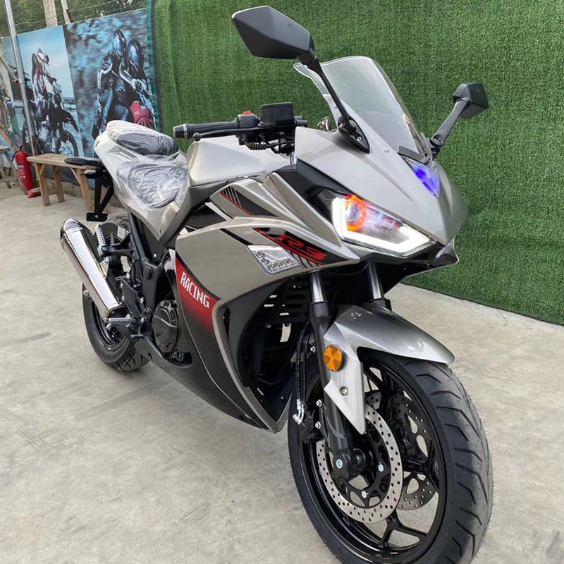 国四川崎小忍者r3v6双缸250重机跑车地平线s款趴赛摩车可上牌 蓝色 国