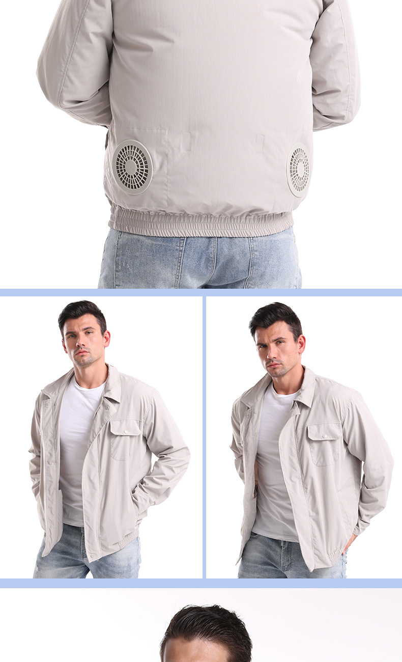 带风扇的工作服空调服降温服钓鱼服带风扇的衣服户外衣服制冷风扇服