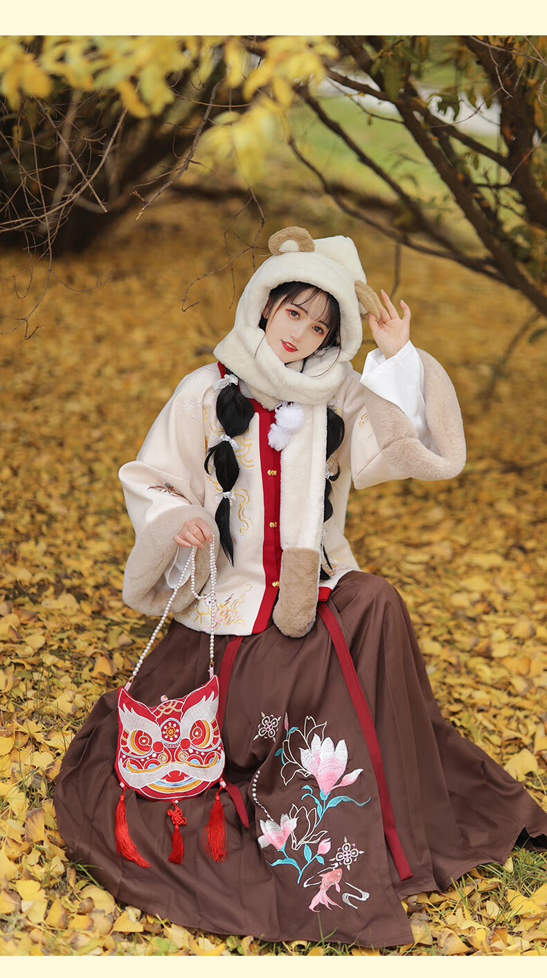 汉服女成人冬季女汉服古装冬装汉服冬季女装醉红妆明制汉服女中国风