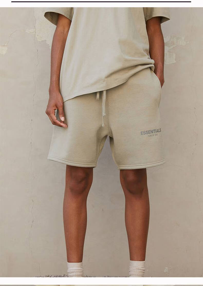 俞兆林复线essentials反光短裤男五分裤子休闲高街宽松春夏季男士学生