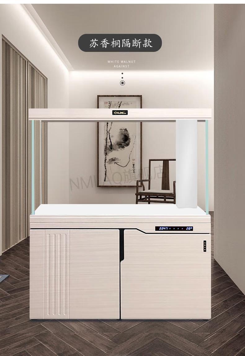 2022新款 西龙鱼缸 西龙客厅鱼缸白玻璃中大型免换水底滤龙鱼缸高端