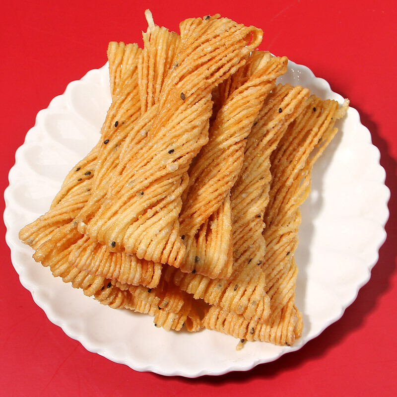 芝麻金丝馓子约30把河南本地传统纯手工特产馓子散装油炸面食500g