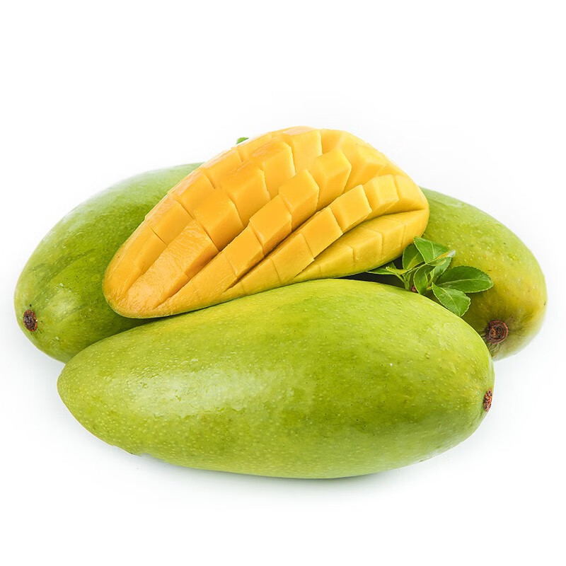 粮心牧场海南大青皮芒果 青皮金煌芒果热带甜心大芒果 新鲜水果 中大