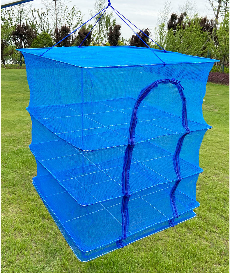 晒鱼神器 晒干笼网防蝇笼晒干网晾干网罩多功能晒菜网架干货家用速干