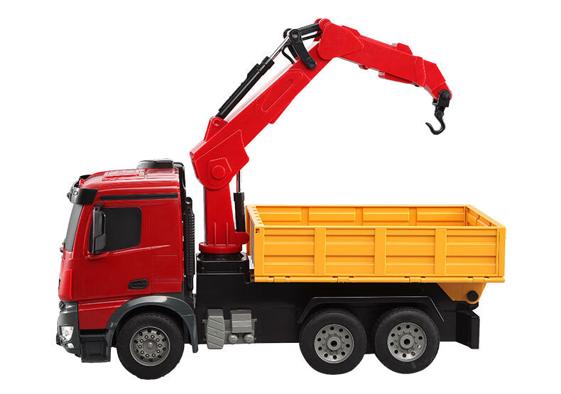 遥控平板车玩具男孩电动 集装箱电动货柜车抓木吊车儿童超大号平板