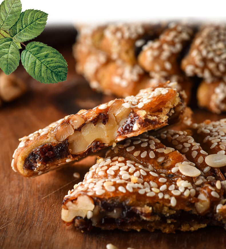 橙伯乐江阴特产马蹄酥核桃松子豆沙酥饼月饼糕点烧饼零食核桃松子马蹄