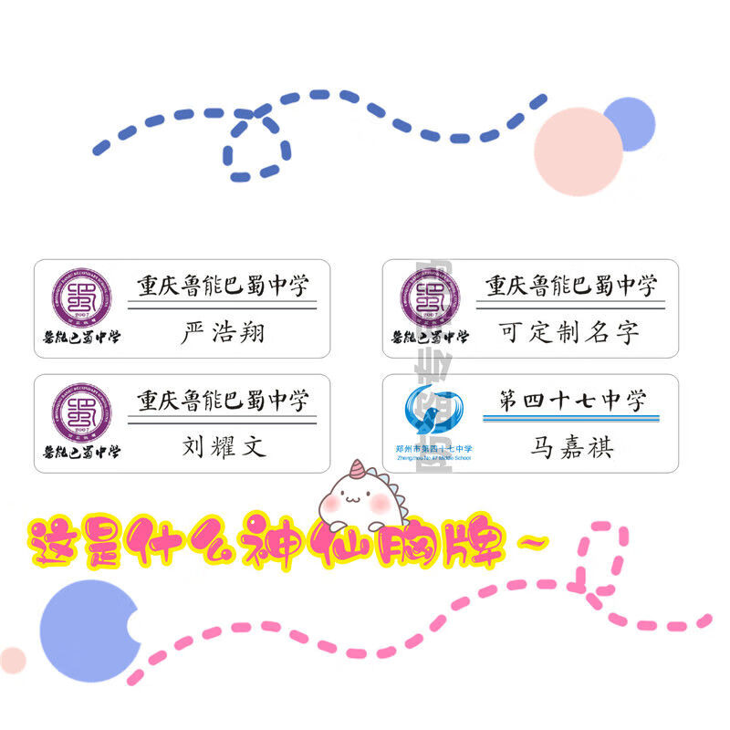 oimg时代少年团胸牌鲁能巴蜀校徽严浩翔胸针刘耀文马嘉祺宋亚轩t3