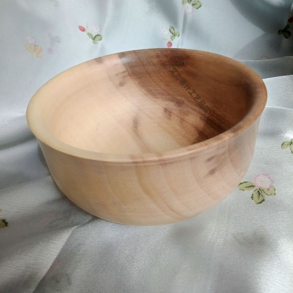 天然大竹碗套装无漆竹子碗新疆喀什手工艺品核桃木碗原木制作木碗核桃