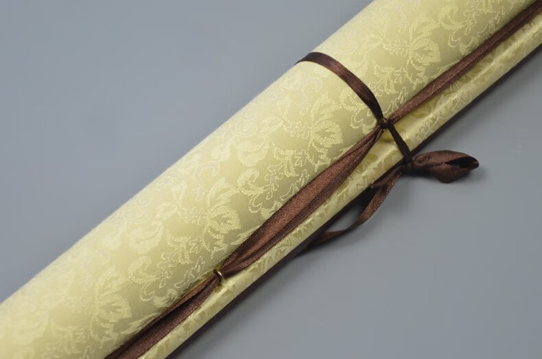 宣纸卷轴空白卷轴挂画卷轴定制宣纸装裱书法空白卷轴挂轴三尺全张全绫