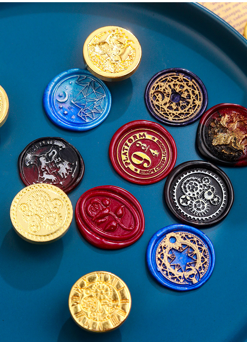 追艺简味 通用款火漆印章新手全套便宜字母图案印章章头信封请柬封口