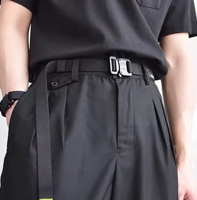 编织腰带男女工装裤皮带眼镜蛇战术腰带编织帆布带男学生裤腰带户外机