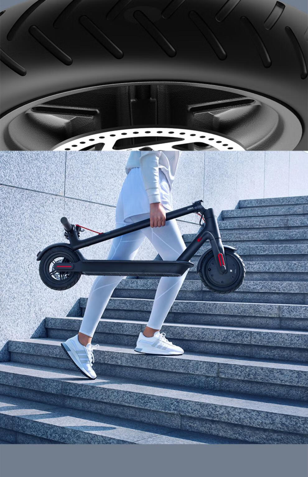 小米米家电动滑板车可折叠联语 小米米家电动滑板车1s/pro 电动车折叠