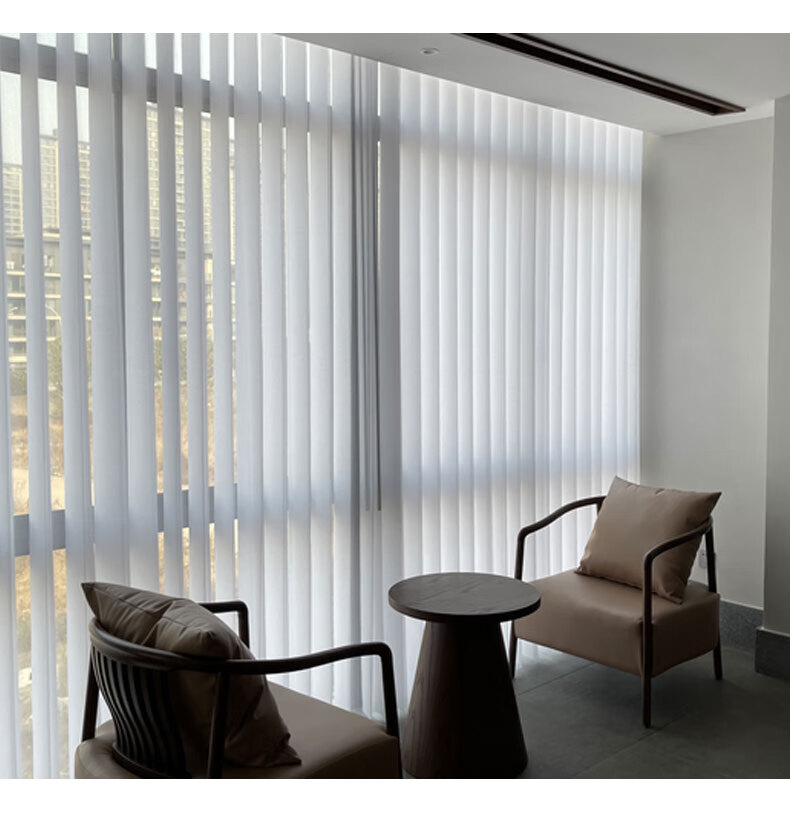 百叶窗防水家用升降窗帘梦幻帘竖条垂直百叶窗帘阳台客厅竖百叶电动调