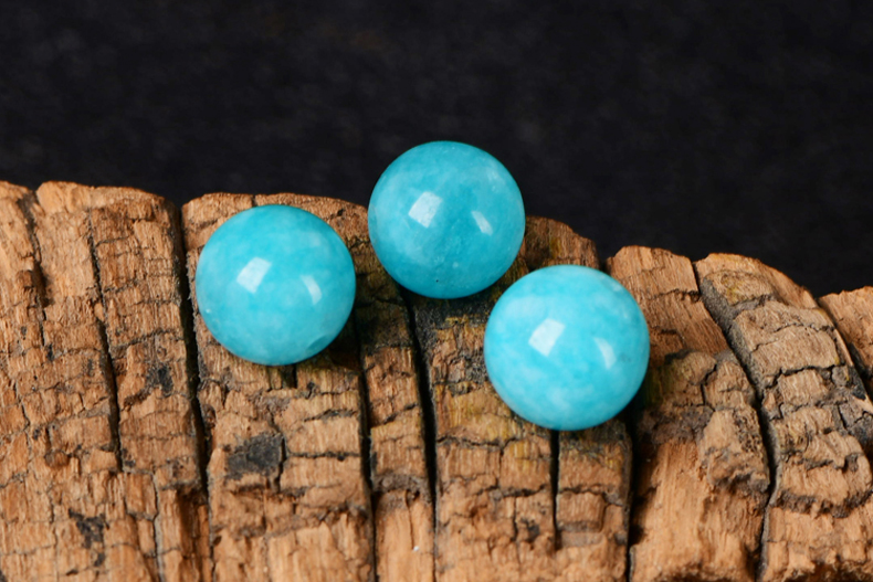 福铂睿fbri3老料莫桑比克天河石散珠圆珠手串隔珠手链饰品半成品