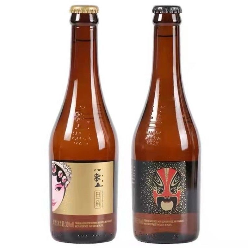 雪花脸谱啤酒418ml12瓶雪花脸谱花旦花脸啤酒沈阳特产啤酒整箱花旦6瓶