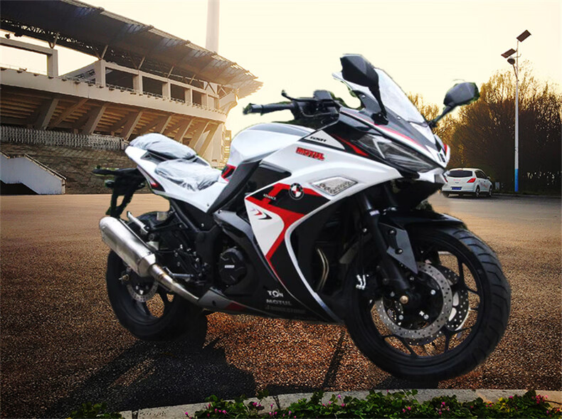 全新国四电喷v6摩托车跑车 燃油机车公路趴赛宗申维森克400cc双缸水冷